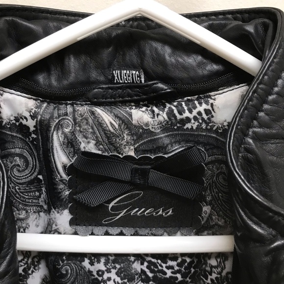 Guess Soft Genuine Leather Jacket - Picture 2 of 13